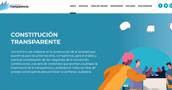 Lanzan sitio web “Constitución Transparente” con material sobre probidad y transparencia para la Convención Constitucional