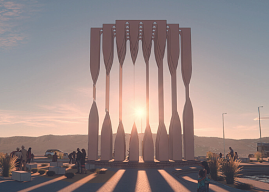 Región de Antofagasta: Silueta del Espejismo Solar es la obra ganadora del concurso Hito Escultórico de Bienvenida a Calama