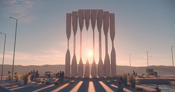 Región de Antofagasta: Silueta del Espejismo Solar es la obra ganadora del concurso Hito Escultórico de Bienvenida a Calama